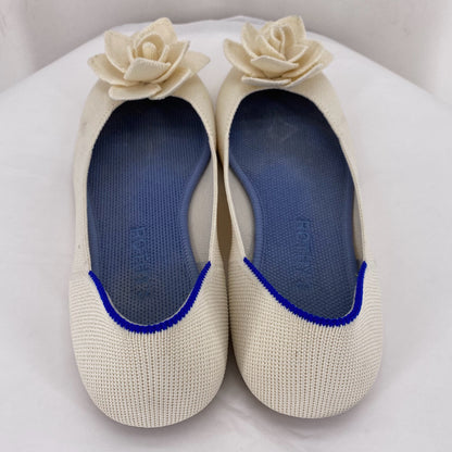 off white W Shoe Size 8 ROTHY'S Flats