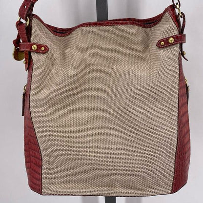 RED/TAN BRAHMIN Shoulder Bag