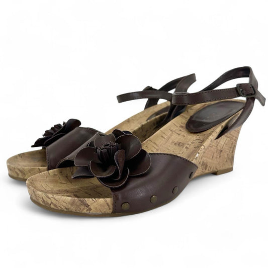 BROWN W Shoe Size 8 UNLISTED Wedge
