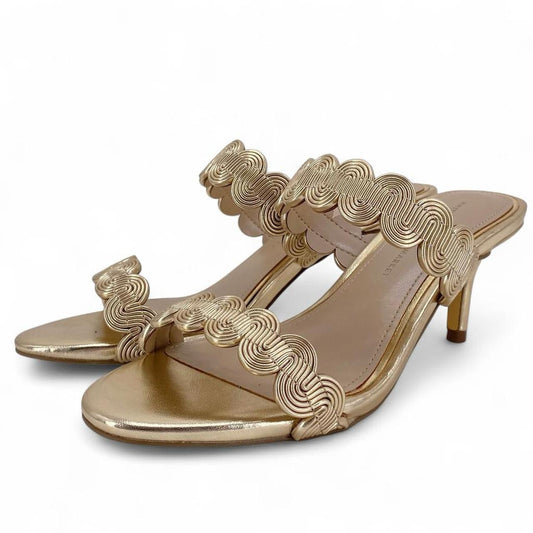 GOLD W Shoe Size 6.5 WHITE HOUSE BLACK Heels