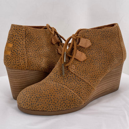 Caramel W Shoe Size 8 TOMS Wedge