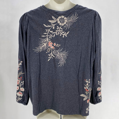Size 2X JOHNNY WAS FLOWERS Shirt
