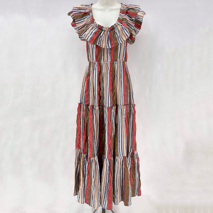 Size 4 ULLA JOHNSON Stripe Dress