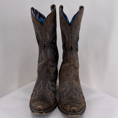 BROWN W Shoe Size 7.5 LAREDO Boots