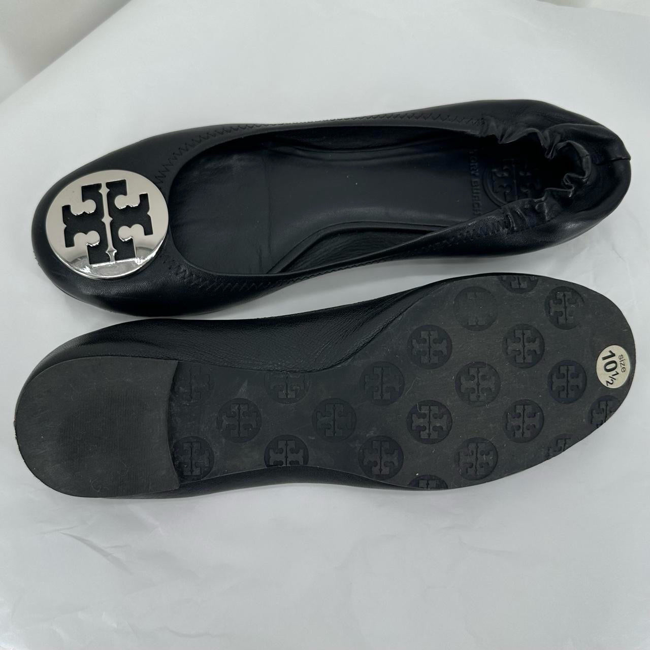 Black W Shoe Size 10.5 TORY BURCH Flats