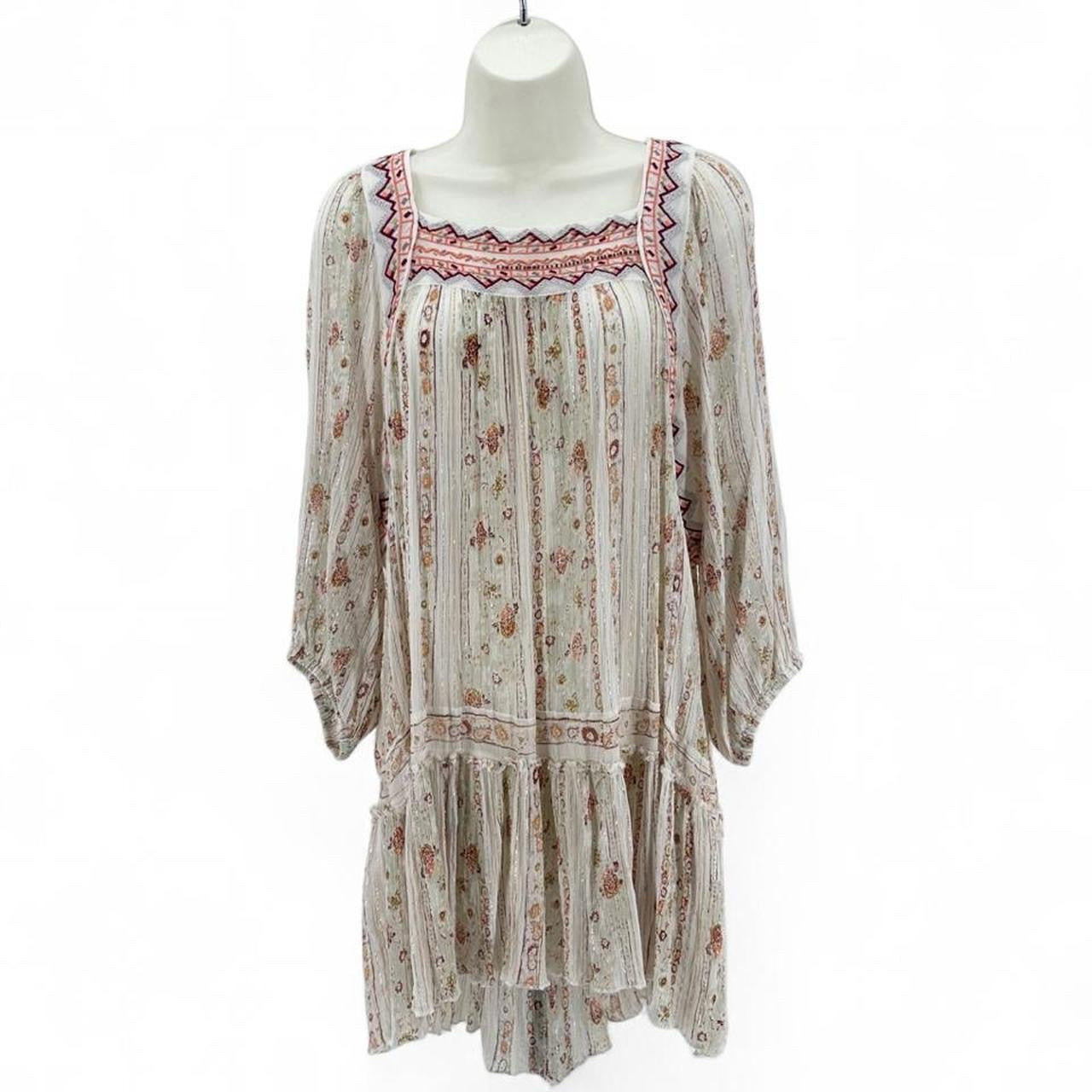 Size L FREE PEOPLE FLOWERS Tunic