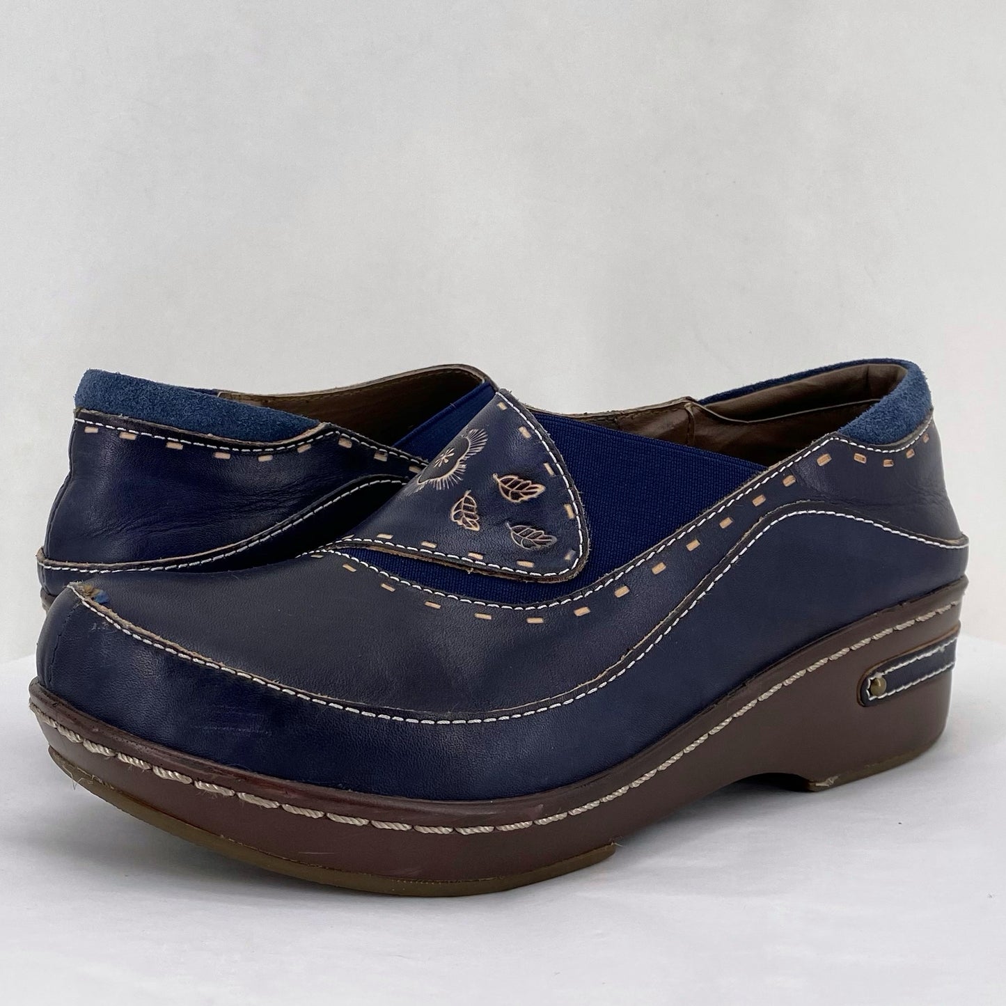 Navy W Shoe Size 39 L'ARTISTE Clog