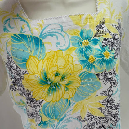 Size S ALFRED DUNNER Floral Shirt