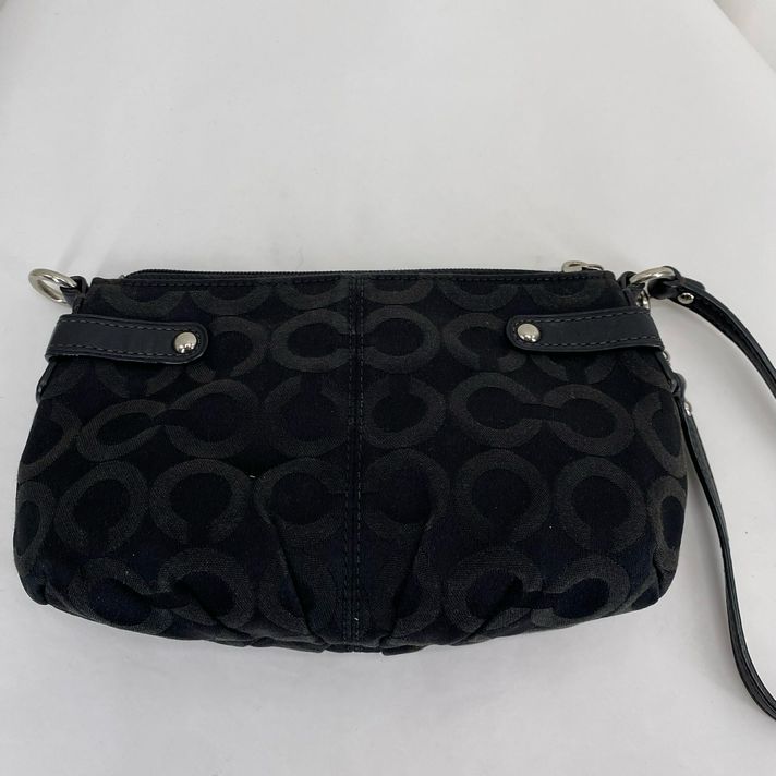 Black COACH Wristlet