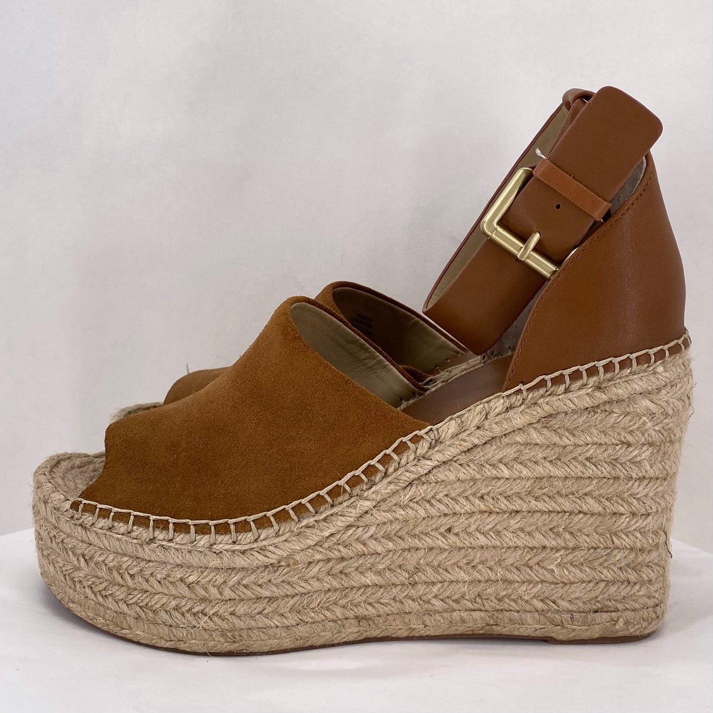 BROWN W Shoe Size 8 MARC FISHER Wedge