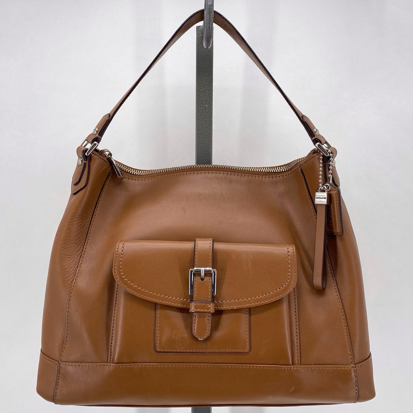 Tan COACH Leather Hobo