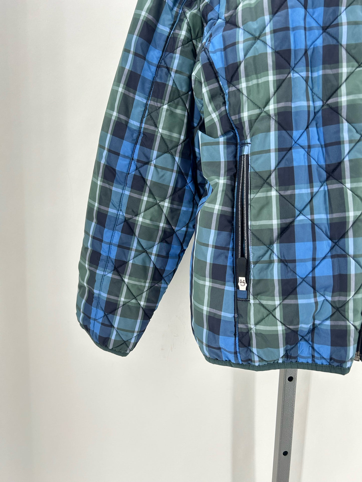 Size L LANDS' END Plaid Coat