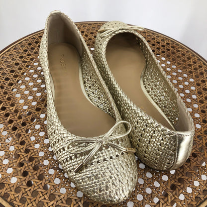 GOLD W Shoe Size 10 TALBOTS Flats