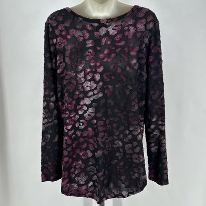Size L KAREN KANE LEOPARD Shirt