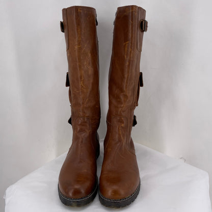 BROWN W Shoe Size 41 Boots
