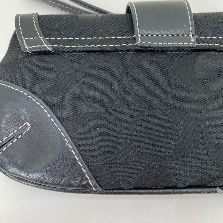 Black COACH Wristlet