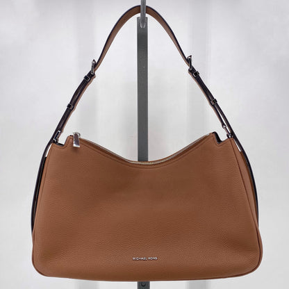 Camel MICHAEL KORS Leather Pebbeled Leather Shoulder Bag