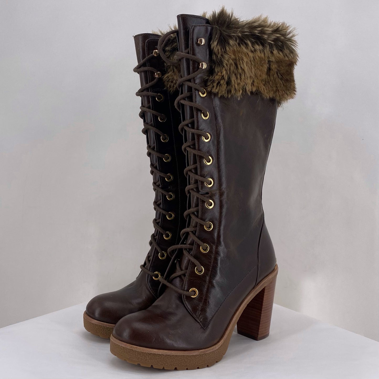 BROWN W Shoe Size 6 MICHAEL KORS Boots