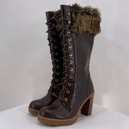 BROWN W Shoe Size 6 MICHAEL KORS Boots