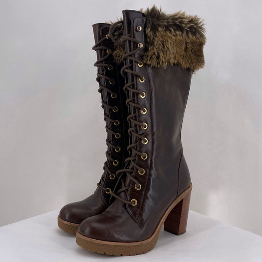 BROWN W Shoe Size 6 MICHAEL KORS Boots