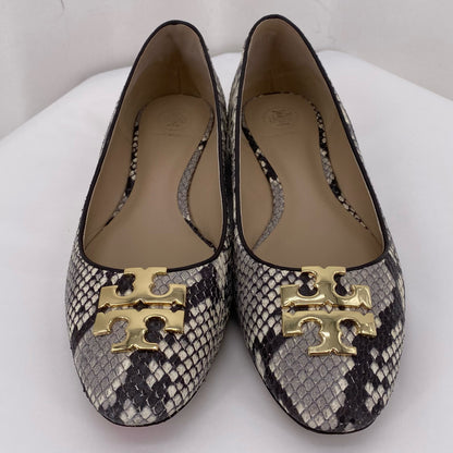 BLACK/WHITE W Shoe Size 9 TORY BURCH Flats