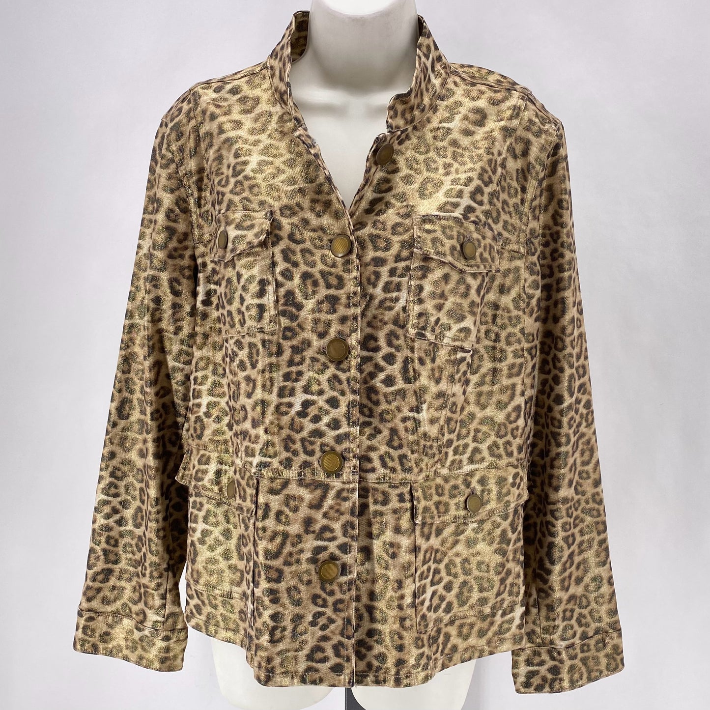 Size 2 CHICO'S LEOPARD Jacket