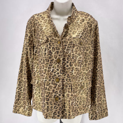 Size 2 CHICO'S LEOPARD Jacket