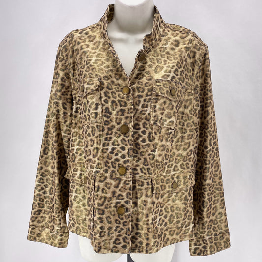 Size 2 CHICO'S LEOPARD Jacket
