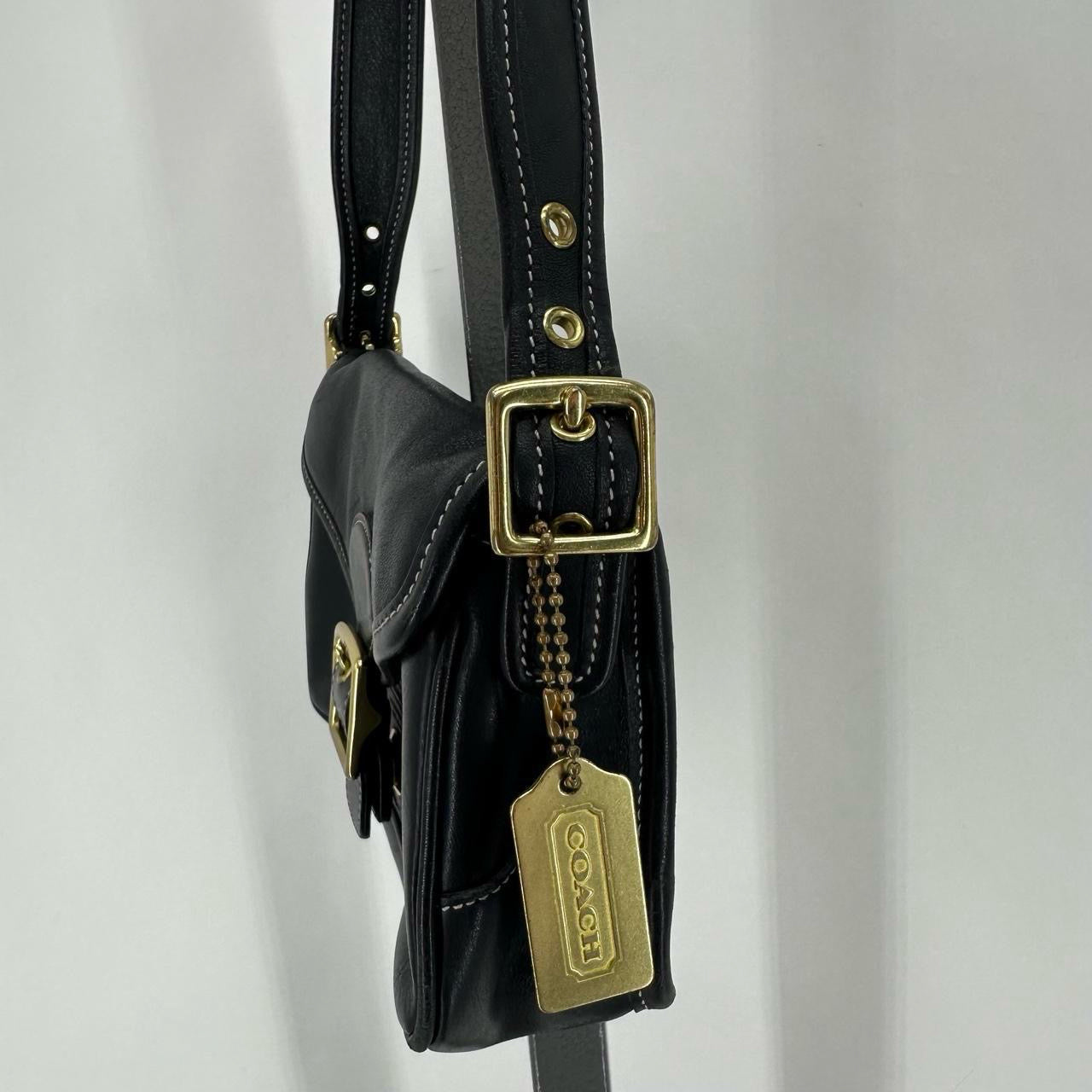 Black COACH Leather Shoulder Bag