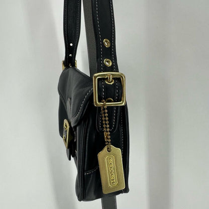 Black COACH Leather Shoulder Bag