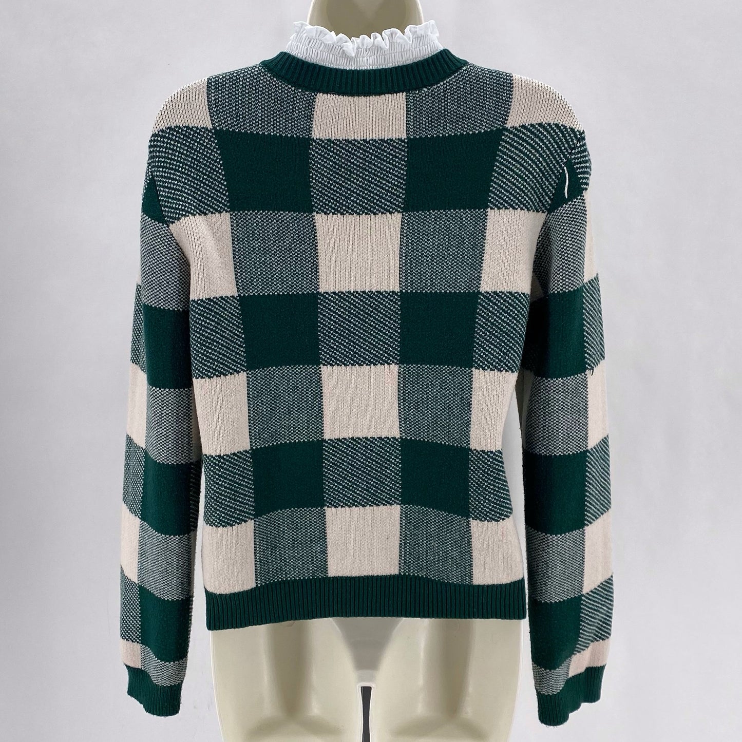 Size M ANTHROPOLOGIE Plaid Sweater