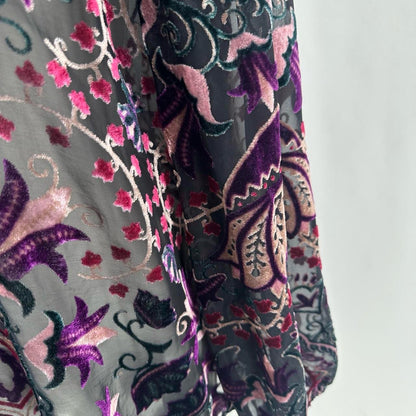 Size L VIOLET & CLAIRE NET Floral Shirt