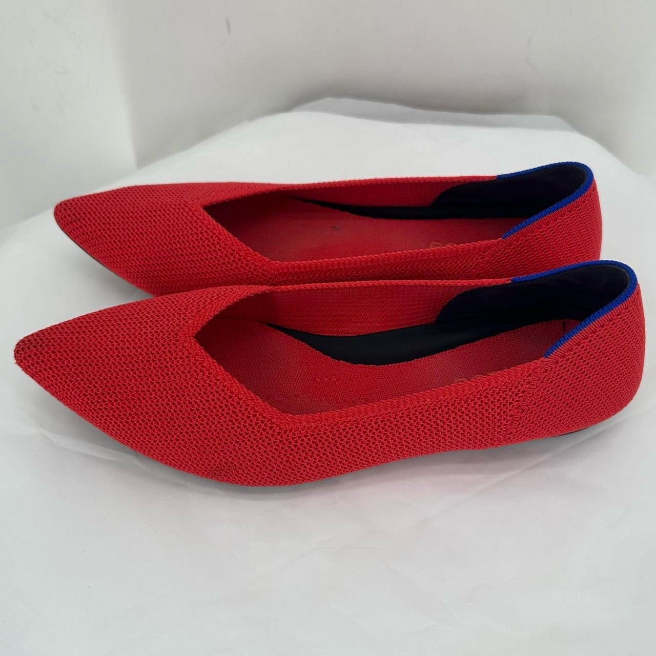 Red W Shoe Size 8.5 ROTHY'S Flats