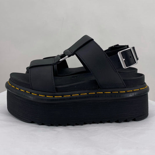 Black W Shoe Size 8 DR. MARTENS Sandals