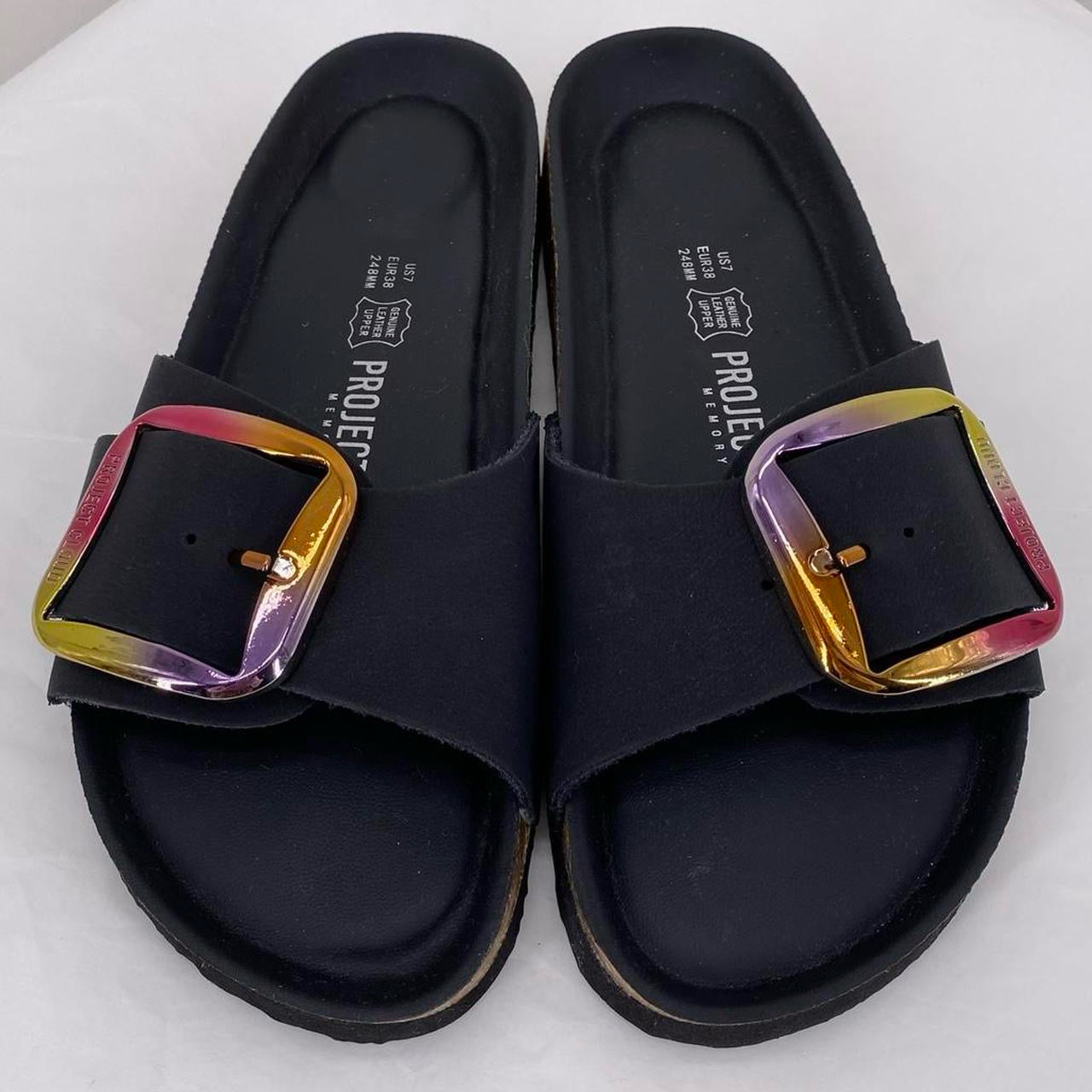 Black W Shoe Size 7 Sandals