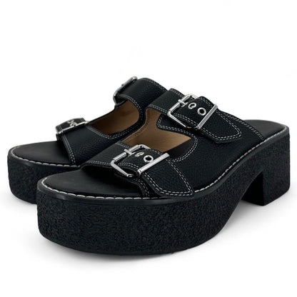 Black W Shoe Size 10 Sandals
