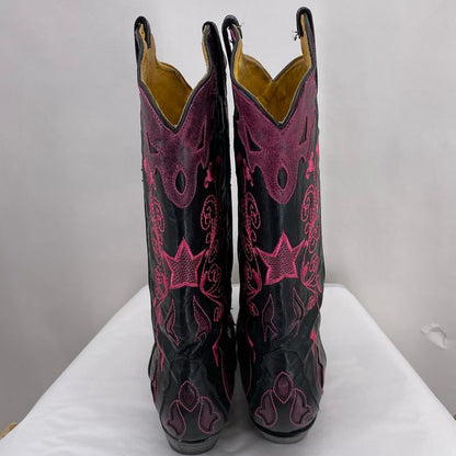 BLACK/PURPLE W Shoe Size 7 Boots