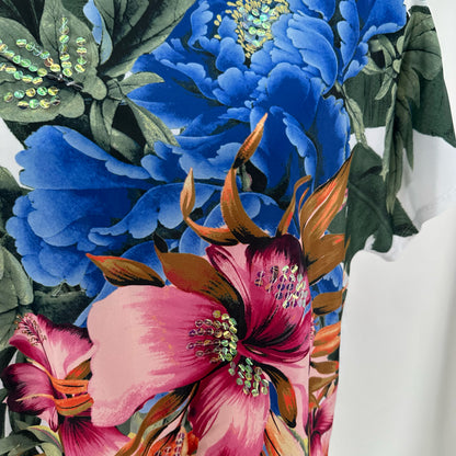 Size 3 CHICO'S FLOWERS Shirt