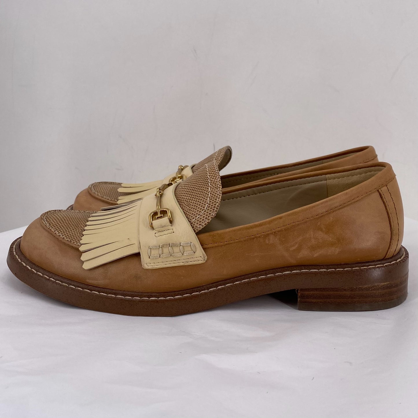 Tan W Shoe Size 8 SAM EDDELMAN Loafer