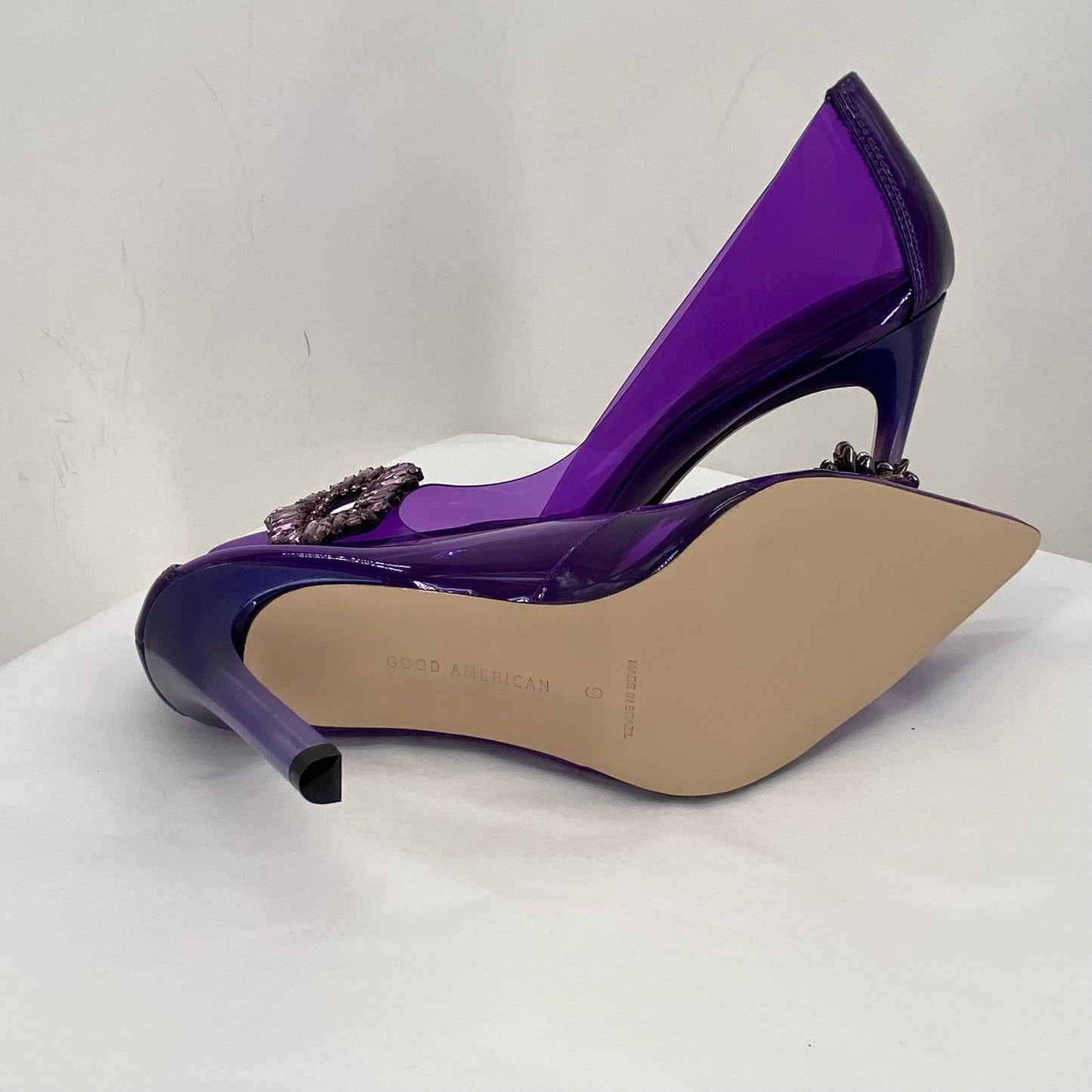 Purple W Shoe Size 9 GOOD AMERICAN Heels