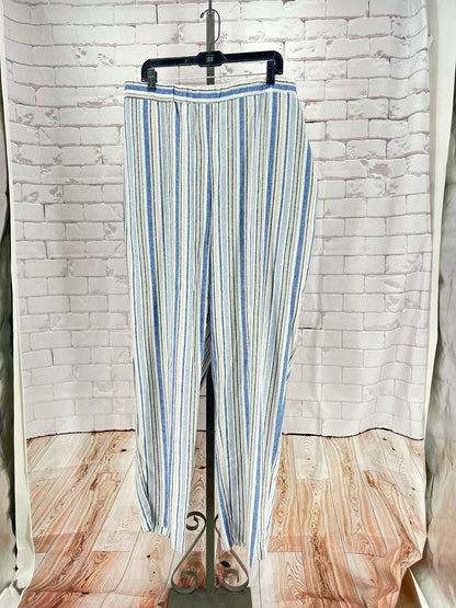 Size 20W WOMAN WITHIN Stripe Pants