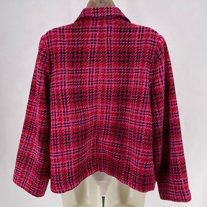 Size M J JILL Plaid Blazer