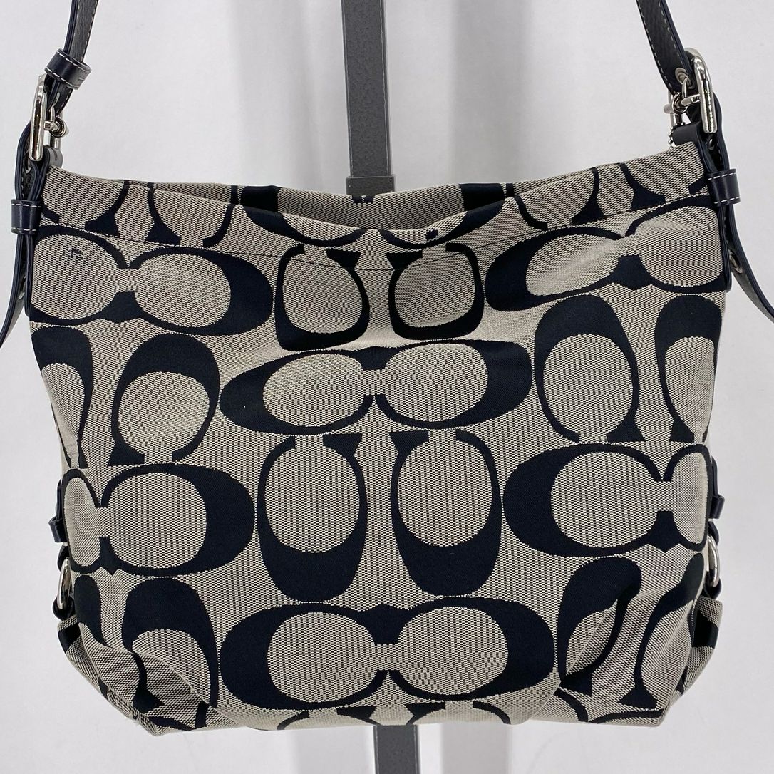 BLACK/GRAY COACH Shoulder Bag