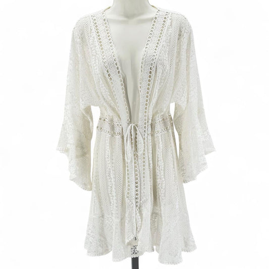 Size XS/S WHITE HOUSE BLACK KIMONO