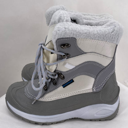 GRAY & WHITE W Shoe Size 9 THINSULATE Boots