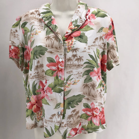 Size 14 ALFRED DUNNER Floral Shirt