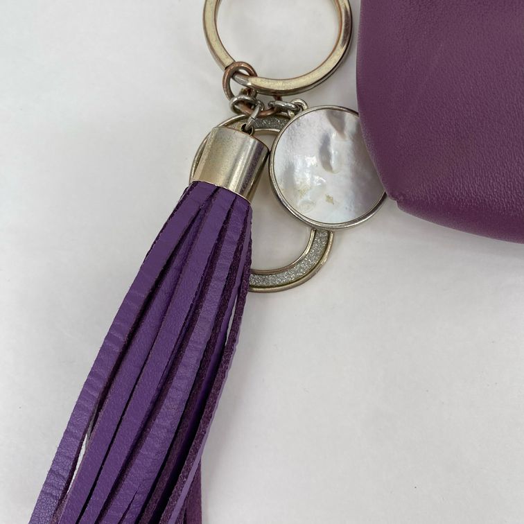 Purple COACH Wristlet