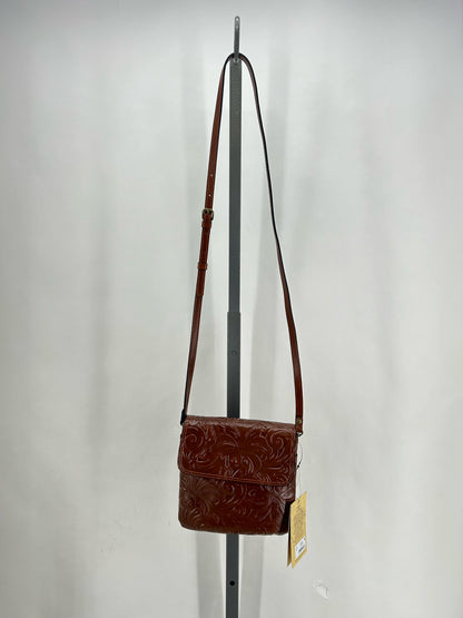 REDDISH BROWN PATRICIA NASH Leather Cross-body