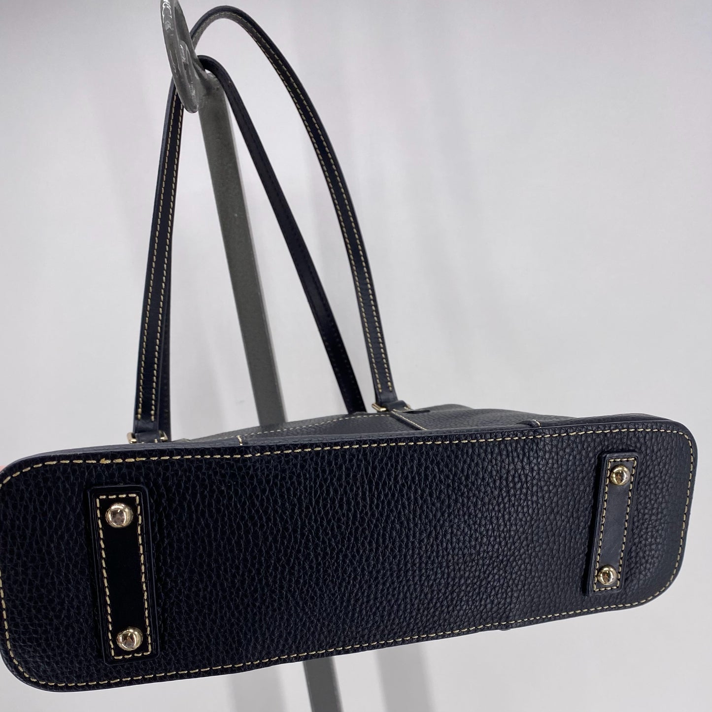 Black DOONEY & BOURKE Leather Pebbeled Leather Shoulder Bag