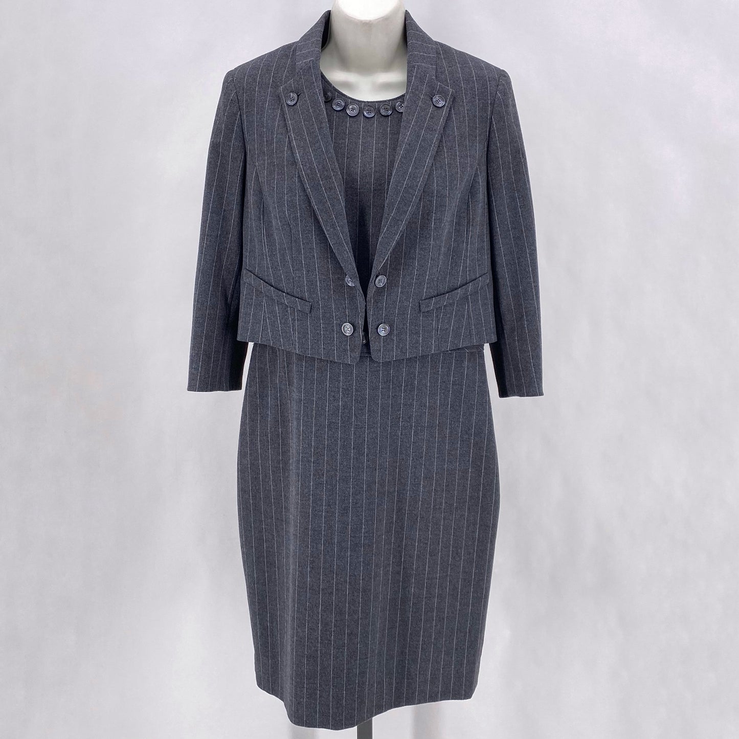 Size 6 ETCETERA Stripe 2PC Dress